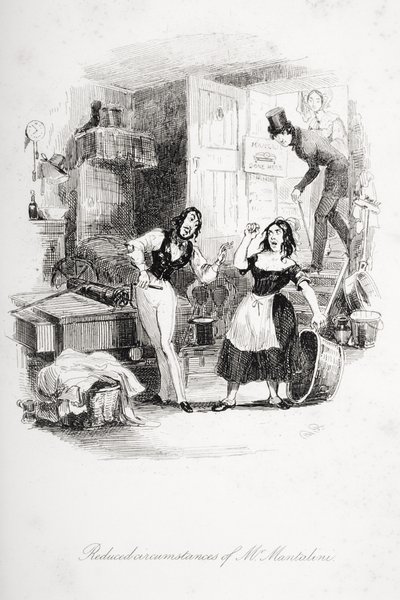 Circonstances réduites de M. Mantalini, illustration de 